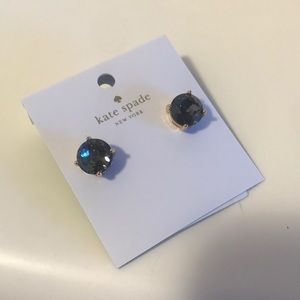 kate spade gumdrop earrings - black opal